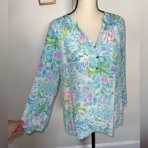 Lilly Pulitzer Silk Elsa Blouse